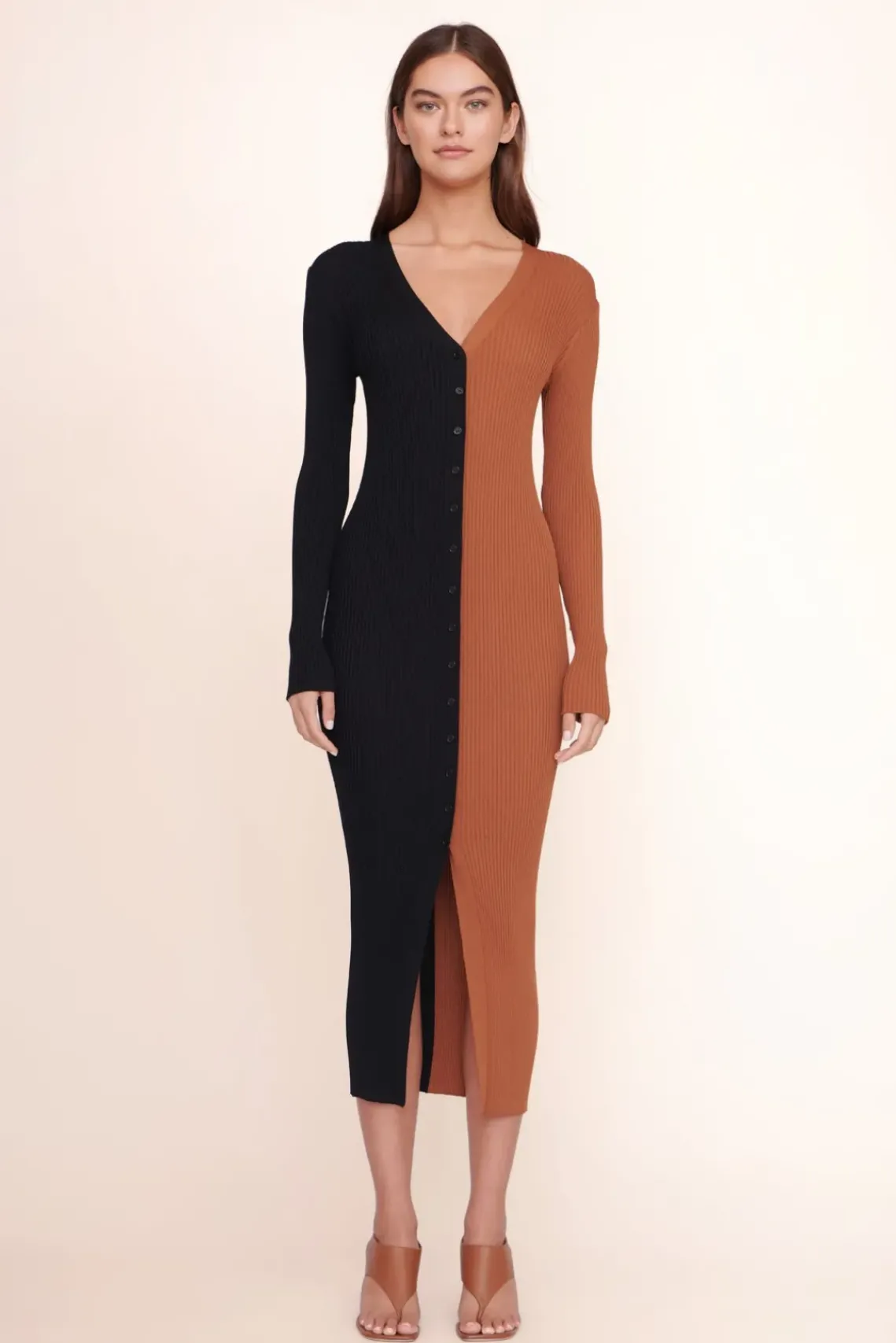 CLOTHING STAUD - SHOKO SWEATER TAN BLACK