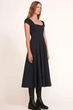 CLOTHING STAUD - SHORT SLEEVE WELLS DRESS BLACK