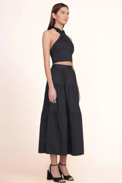 CLOTHING STAUD - SMOCKED KAI TOP BLACK