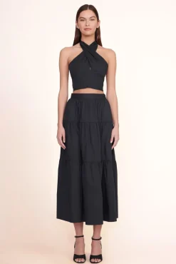 CLOTHING STAUD - SMOCKED KAI TOP BLACK