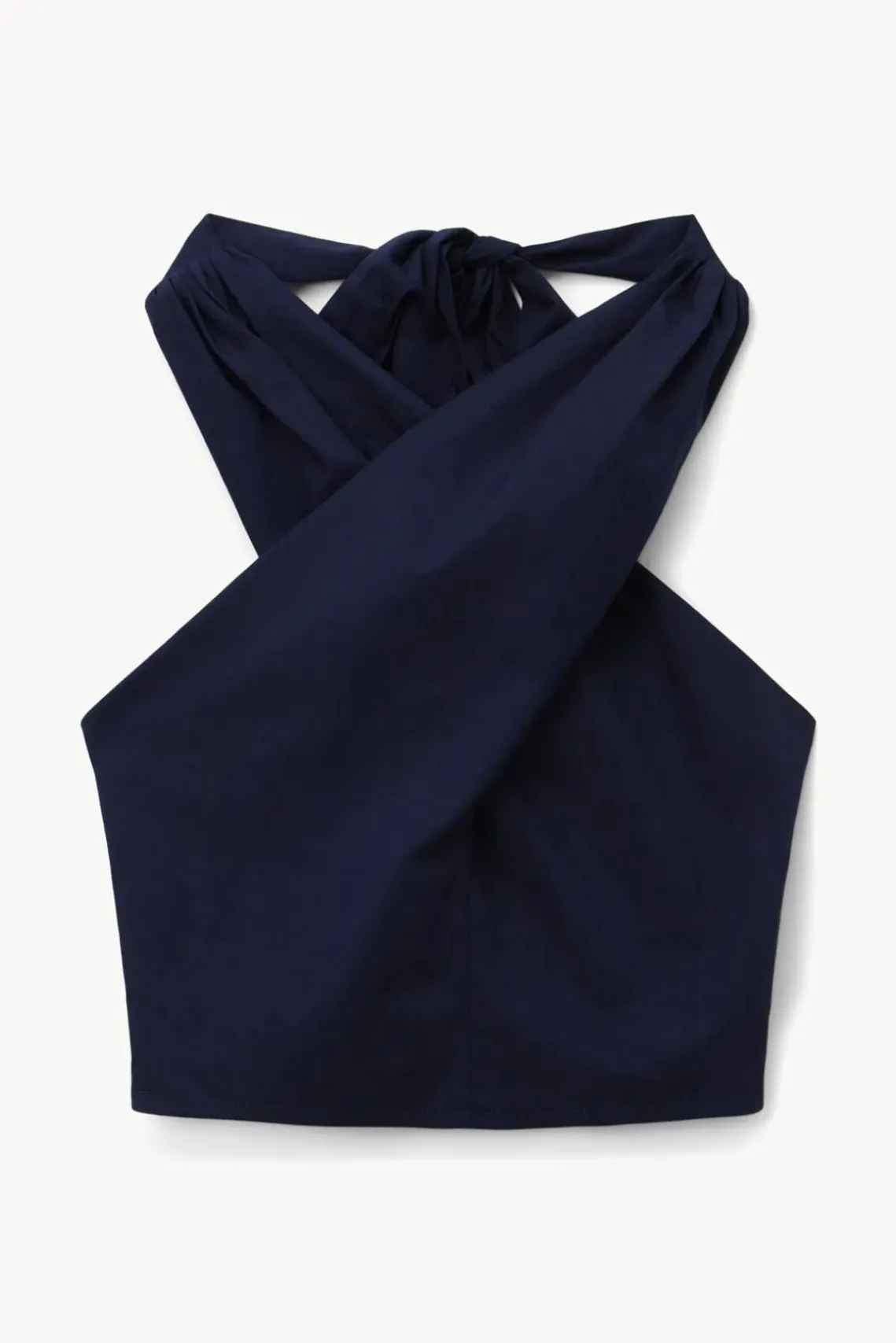 CLOTHING STAUD - SMOCKED KAI TOP NAVY