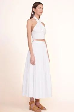 CLOTHING STAUD - SMOCKED KAI TOP WHITE