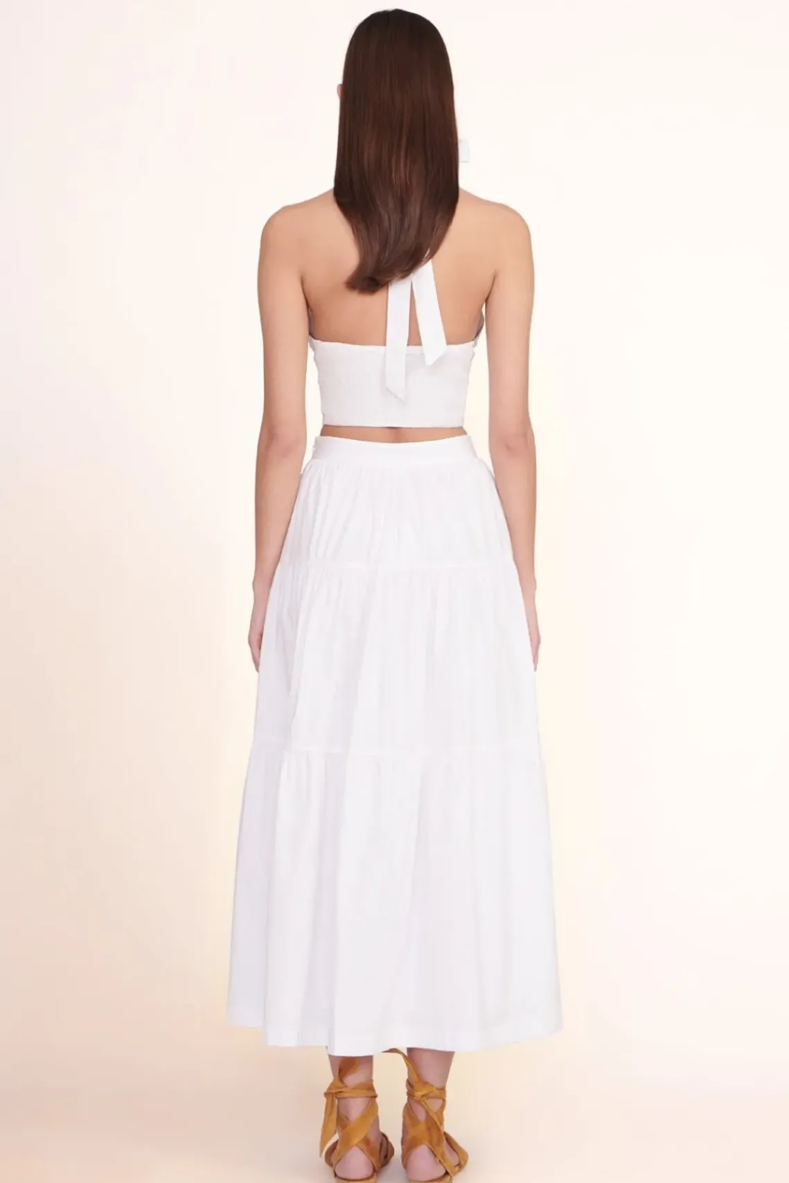 CLOTHING STAUD - SMOCKED KAI TOP WHITE