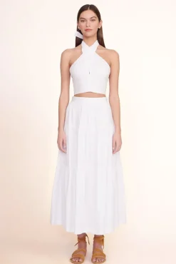 CLOTHING STAUD - SMOCKED KAI TOP WHITE