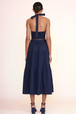 SHOES STAUD - SOLANGE HEEL GROSGRAIN NAVY