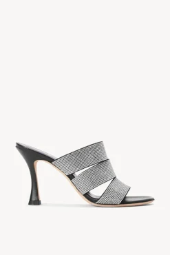 SHOES STAUD - SONNY RHINESTONE SANDAL BLACK BLACK RHINESTONE