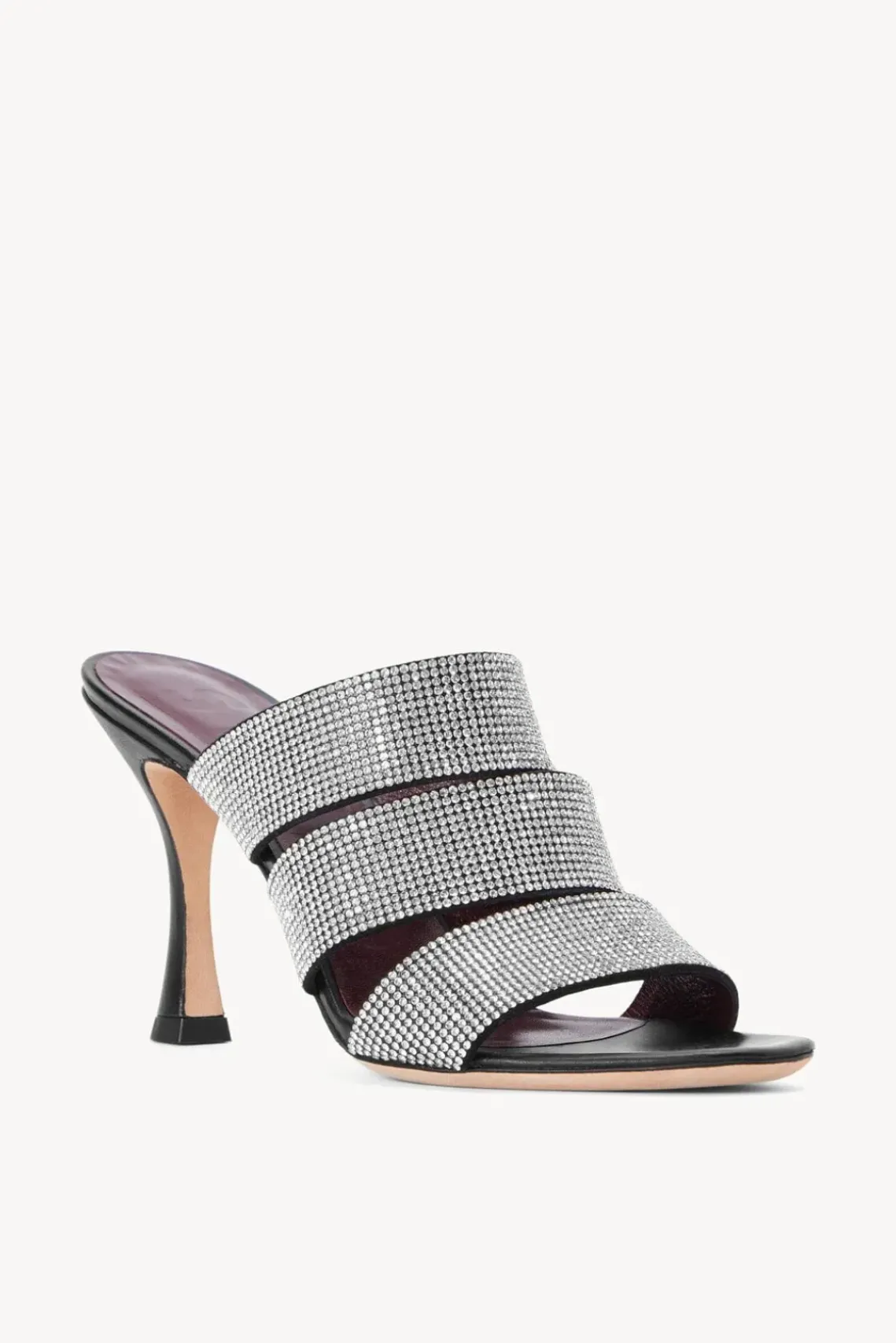 SHOES STAUD - SONNY RHINESTONE SANDAL BLACK BLACK RHINESTONE