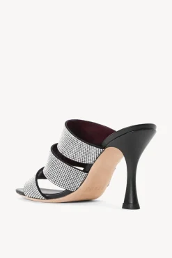 SHOES STAUD - SONNY RHINESTONE SANDAL BLACK BLACK RHINESTONE