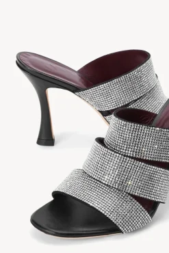 SHOES STAUD - SONNY RHINESTONE SANDAL BLACK BLACK RHINESTONE