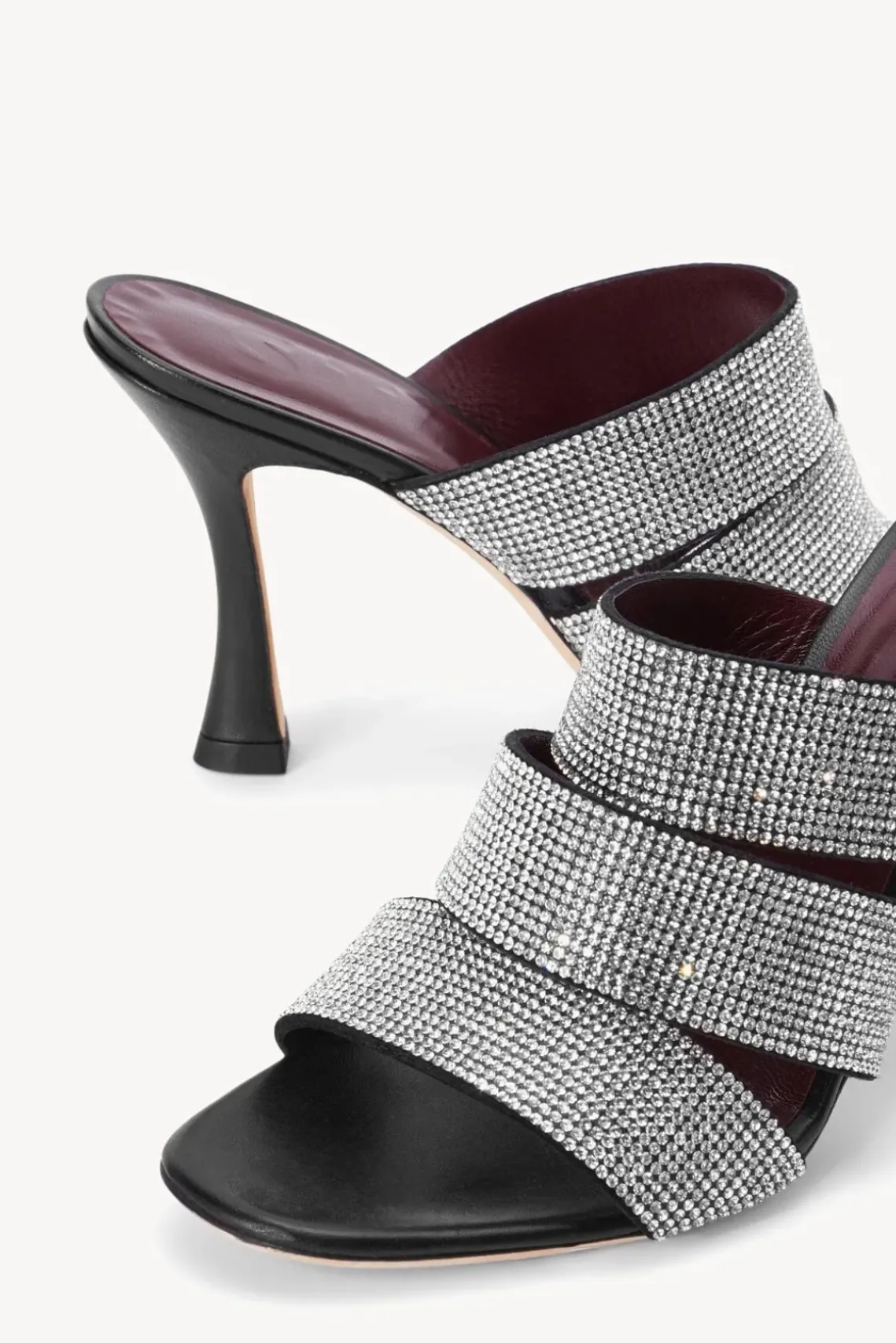 SHOES STAUD - SONNY RHINESTONE SANDAL BLACK BLACK RHINESTONE