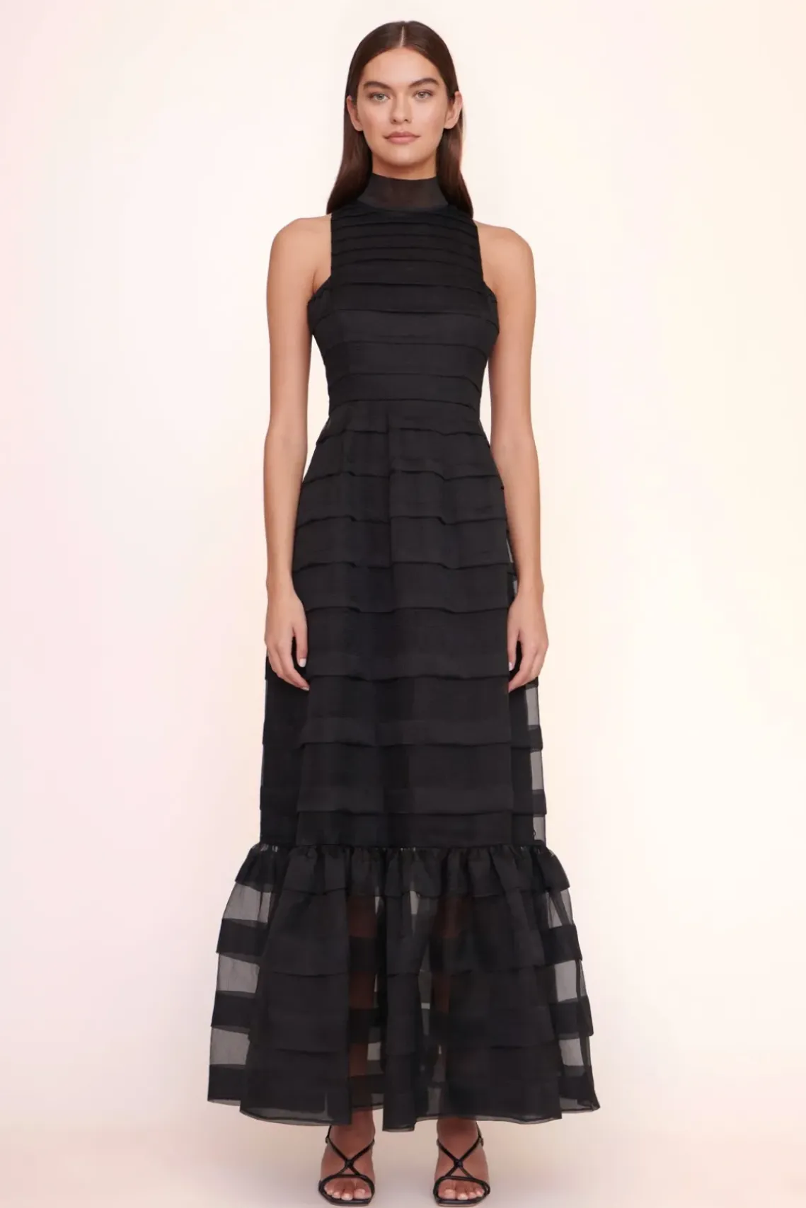 CLOTHING STAUD - SPIRAL DRESS BLACK