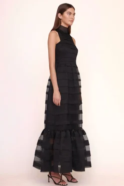 CLOTHING STAUD - SPIRAL DRESS BLACK