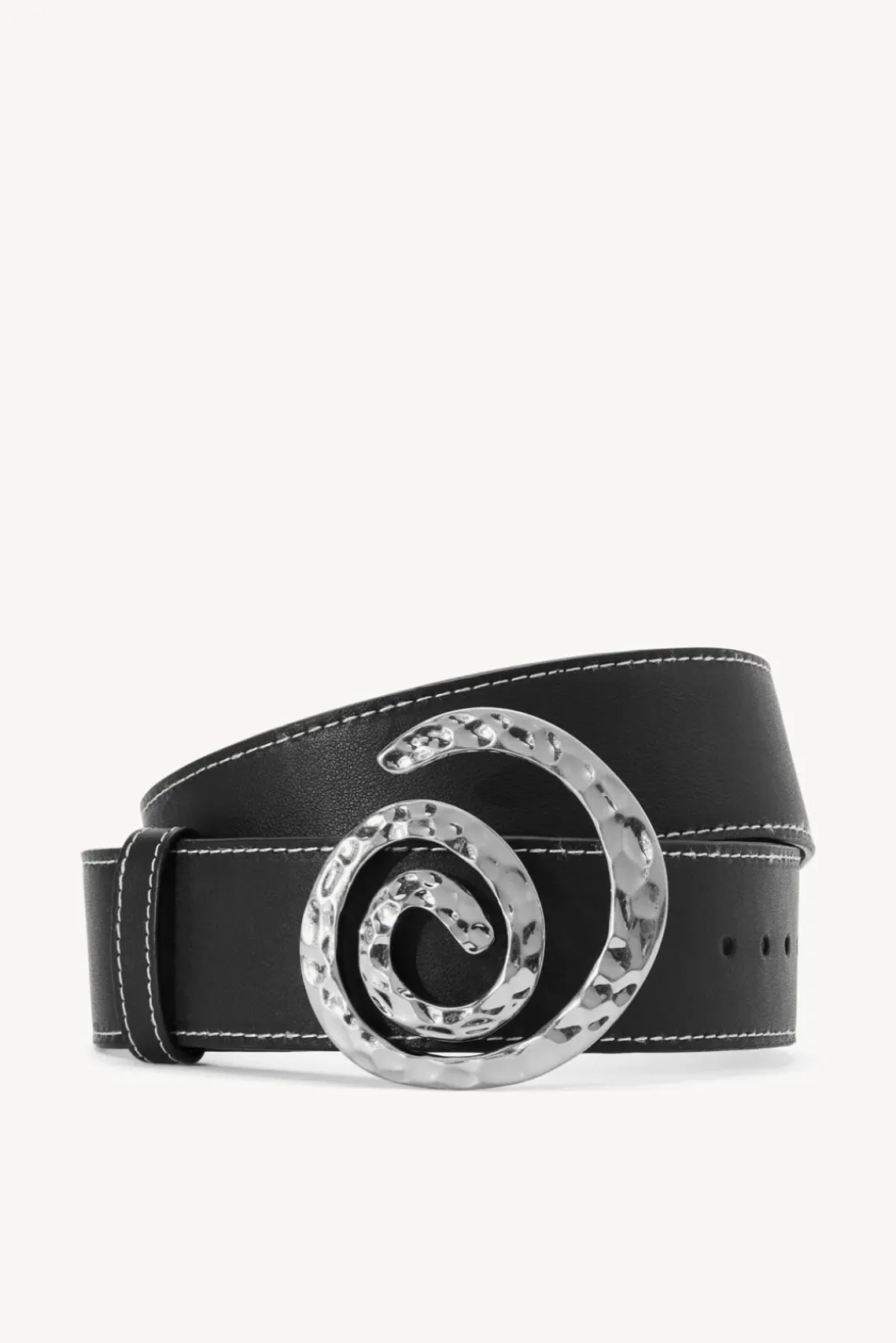 HANDBAGS STAUD - SWIRL BUCKLE BELT BLACK