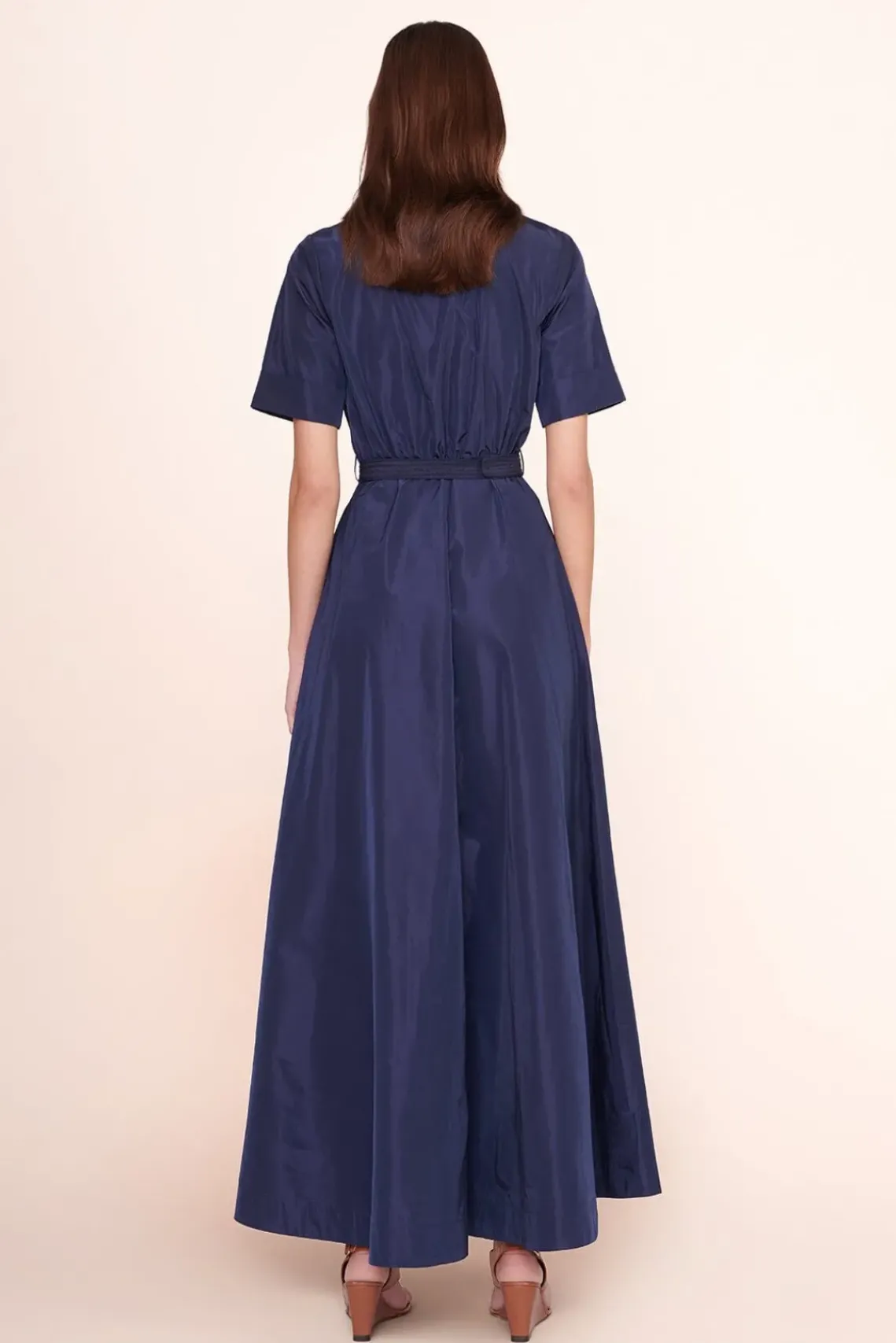 CLOTHING STAUD - SWIRL SHIRT DRESS NAVY