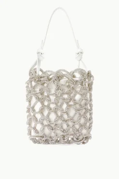BRIDE STAUD Bridal Accessories- TINI CRYSTAL BAG RHINESTONES WHITE