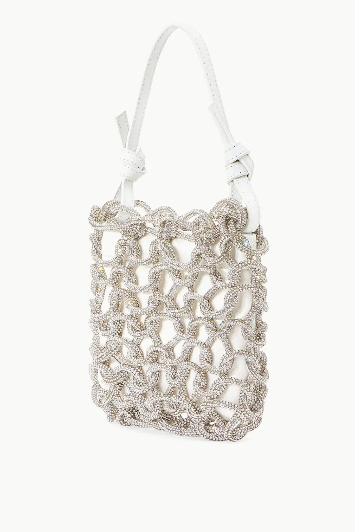 BRIDE STAUD Bridal Accessories- TINI CRYSTAL BAG RHINESTONES WHITE