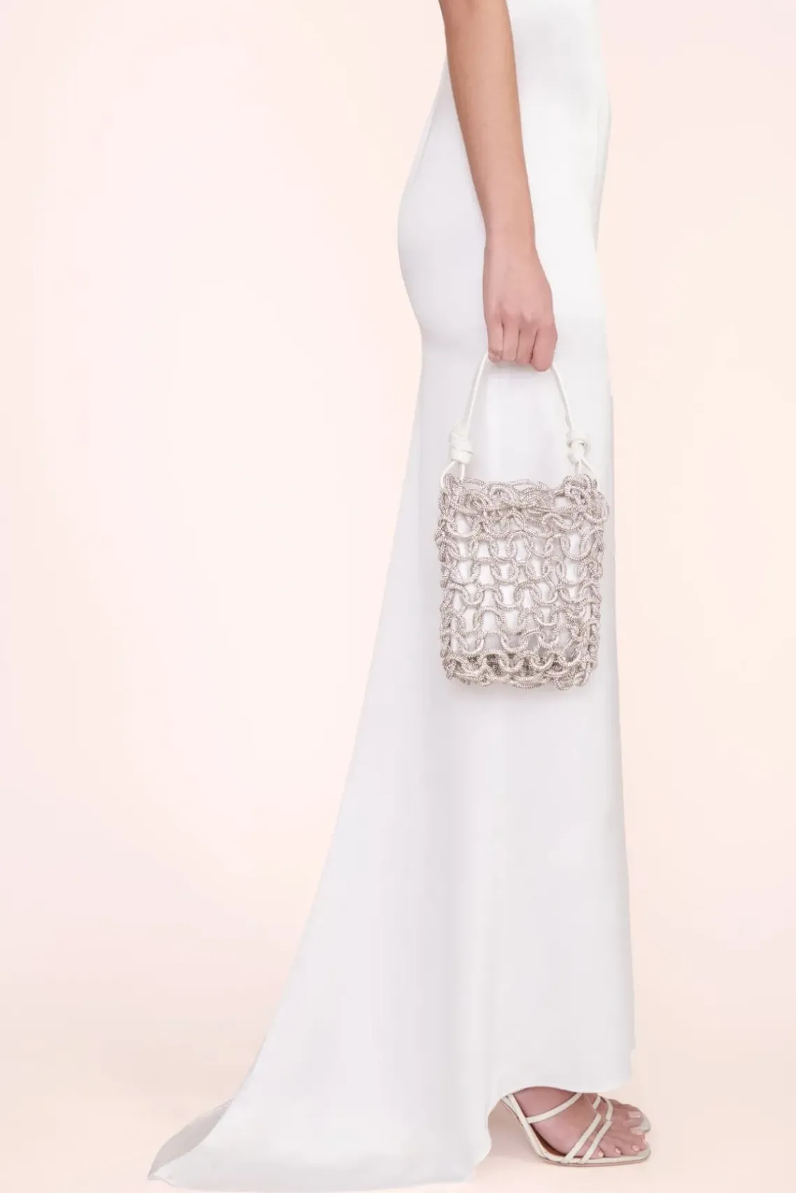 BRIDE STAUD Bridal Accessories- TINI CRYSTAL BAG RHINESTONES WHITE