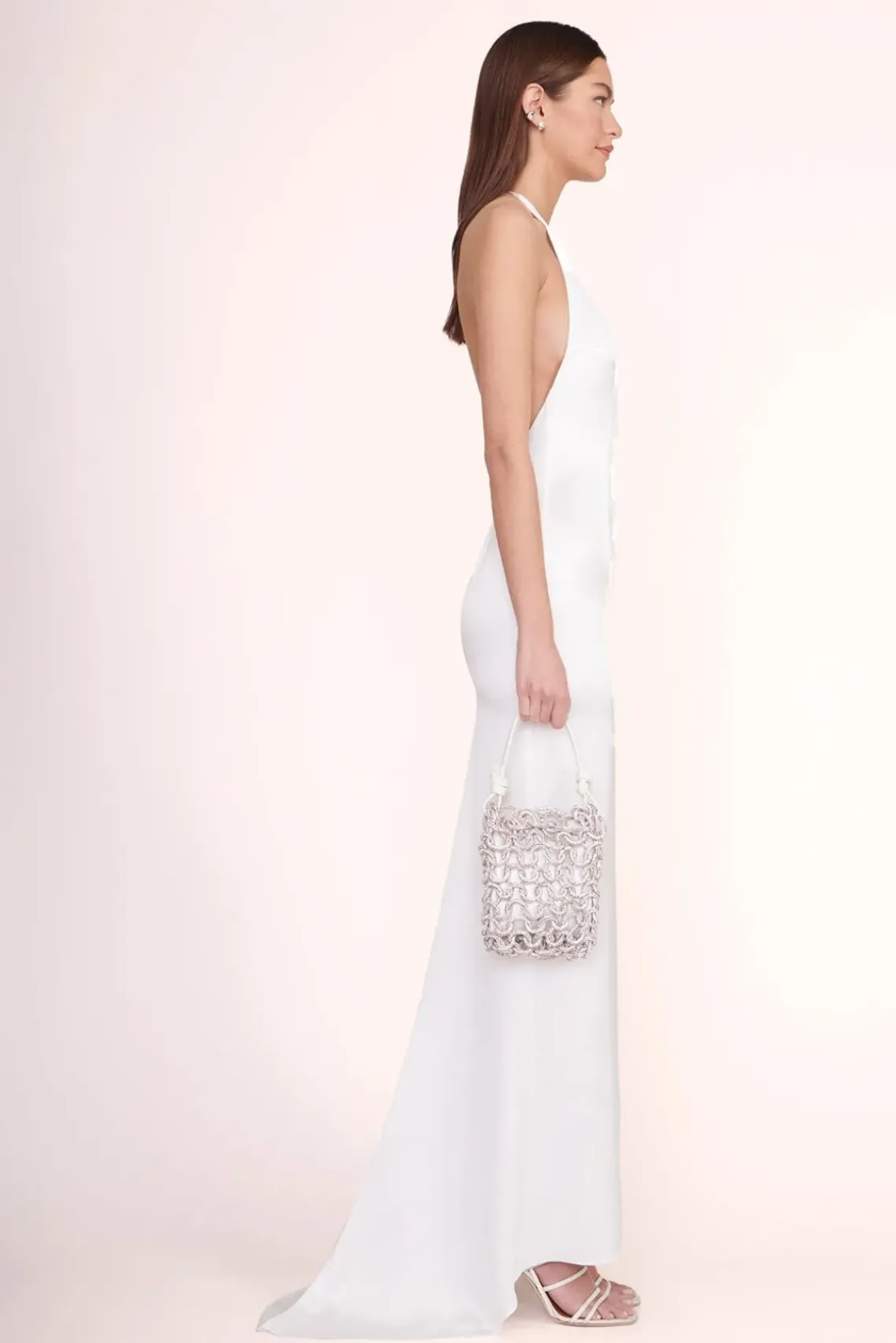 BRIDE STAUD Bridal Accessories- TINI CRYSTAL BAG RHINESTONES WHITE