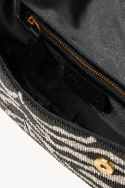 HANDBAGS STAUD - TOMMY BEADED BAG BLACK WHITE