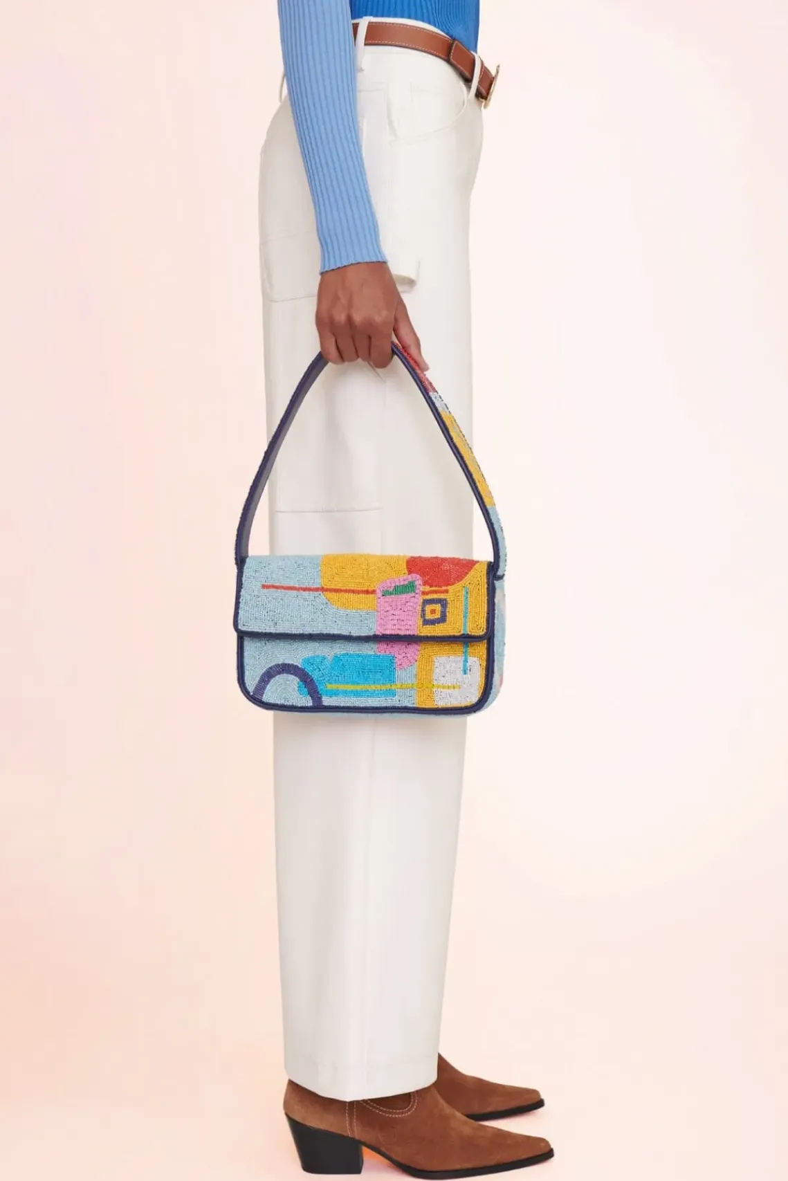 HANDBAGS STAUD - TOMMY BEADED BAG EXPRESSIONISM