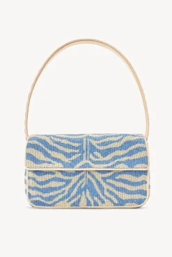 HANDBAGS STAUD - TOMMY BEADED BAG LIGHT BLUE CREAM