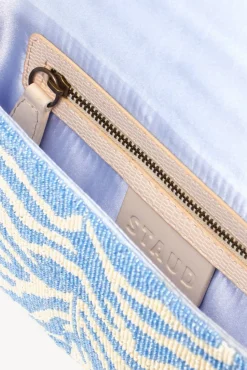 HANDBAGS STAUD - TOMMY BEADED BAG LIGHT BLUE CREAM