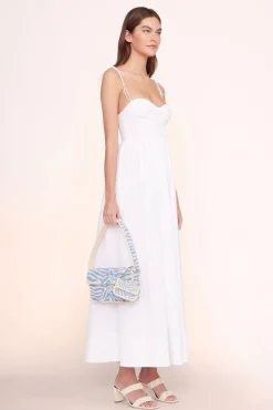 HANDBAGS STAUD - TOMMY BEADED BAG LIGHT BLUE CREAM