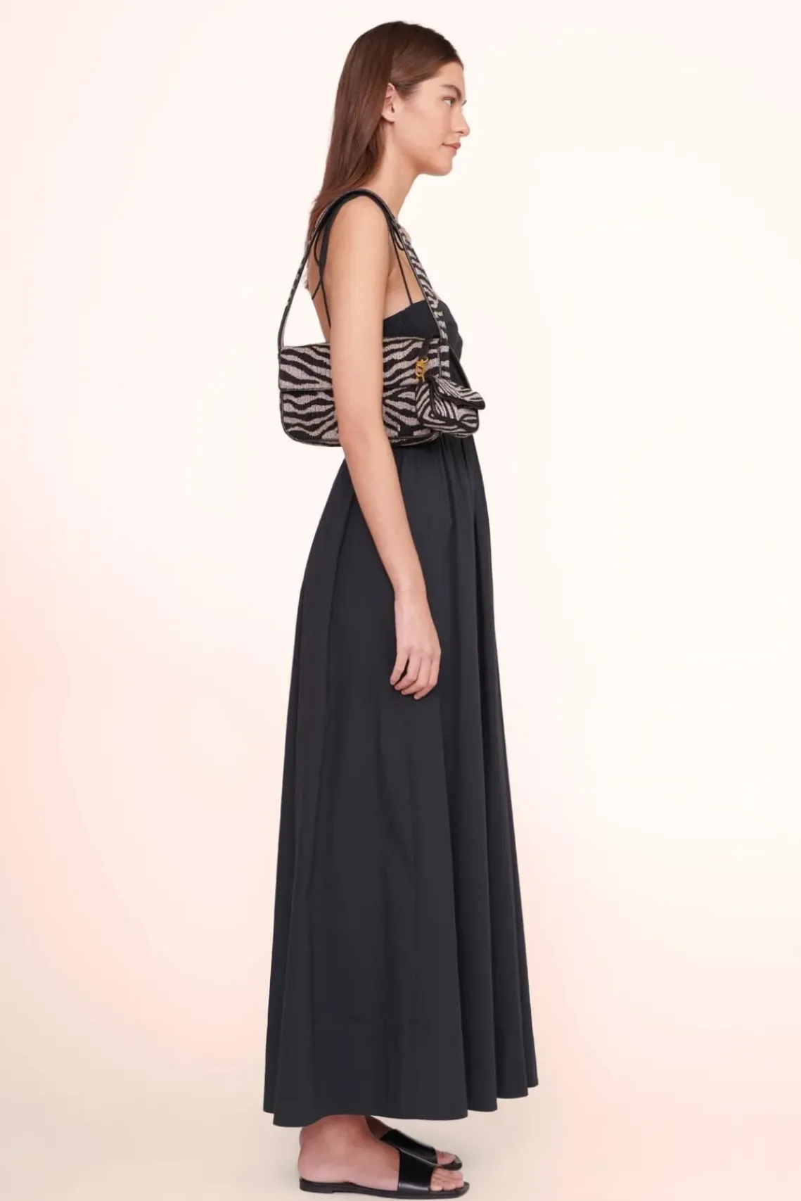 HANDBAGS STAUD - TOMMY TINY BEADED BAG BLACK WHITE