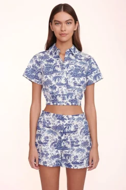 CLOTHING STAUD - TRANSIT TOP BLUE TOILE