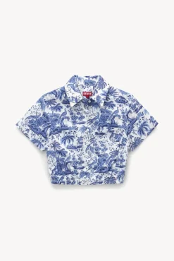 CLOTHING STAUD - TRANSIT TOP BLUE TOILE