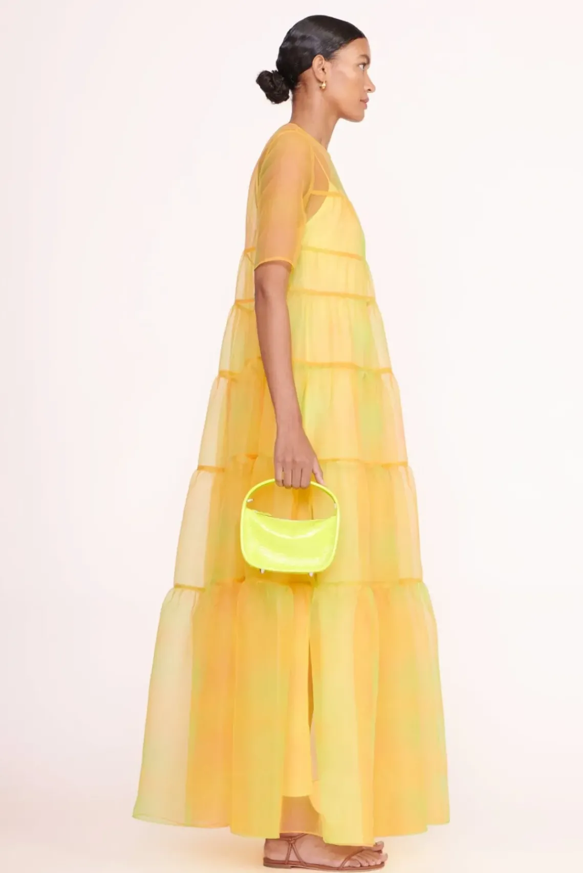 HANDBAGS STAUD - VENICE CROSSBODY PATENT CITRON