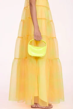 HANDBAGS STAUD - VENICE CROSSBODY PATENT CITRON