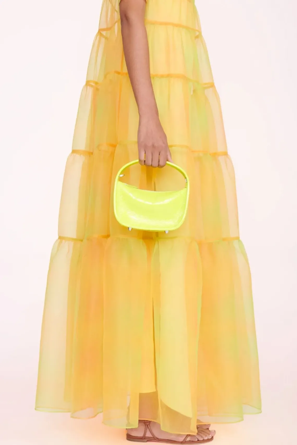 HANDBAGS STAUD - VENICE CROSSBODY PATENT CITRON