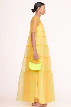 HANDBAGS STAUD - VENICE CROSSBODY PATENT CITRON