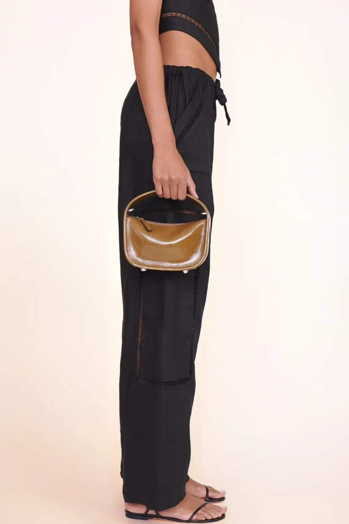 HANDBAGS STAUD - VENICE CROSSBODY PATENT ROSEMARY