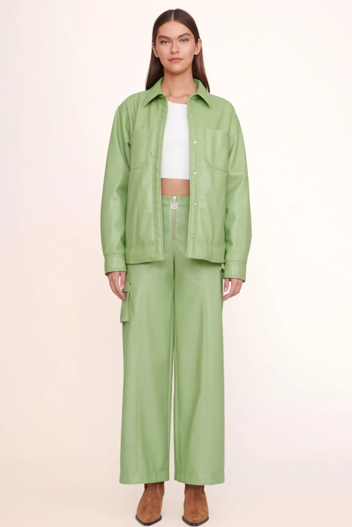 CLOTHING STAUD - VOYAGING JACKET MOSS