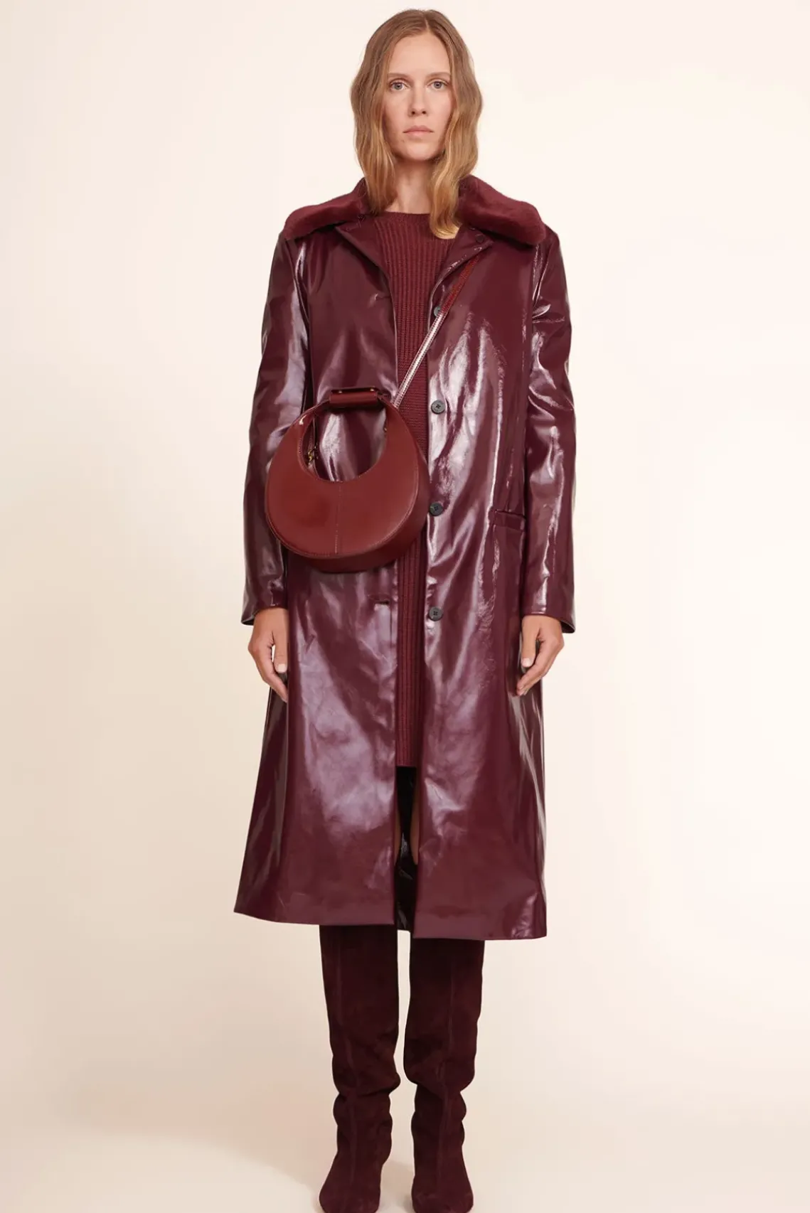 SHOES STAUD - WALLY BOOT PLUM