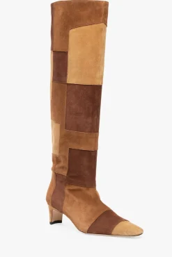 SHOES STAUD - WALLY BOOT TAN PATCHWORK