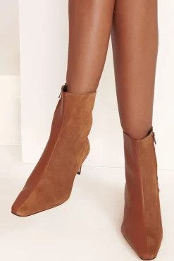 SHOES STAUD - WALLY SPLIT ANKLE BOOT TAN