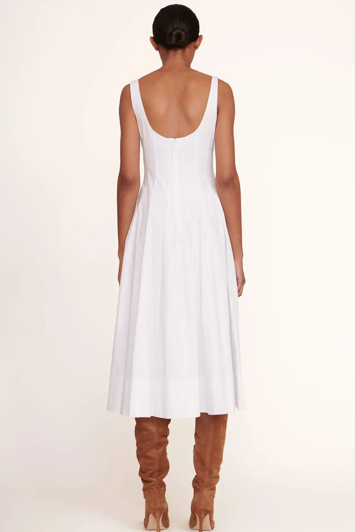 CLOTHING STAUD - WELLS DRESS WHITE