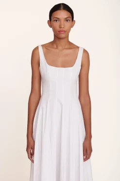CLOTHING STAUD - WELLS DRESS WHITE