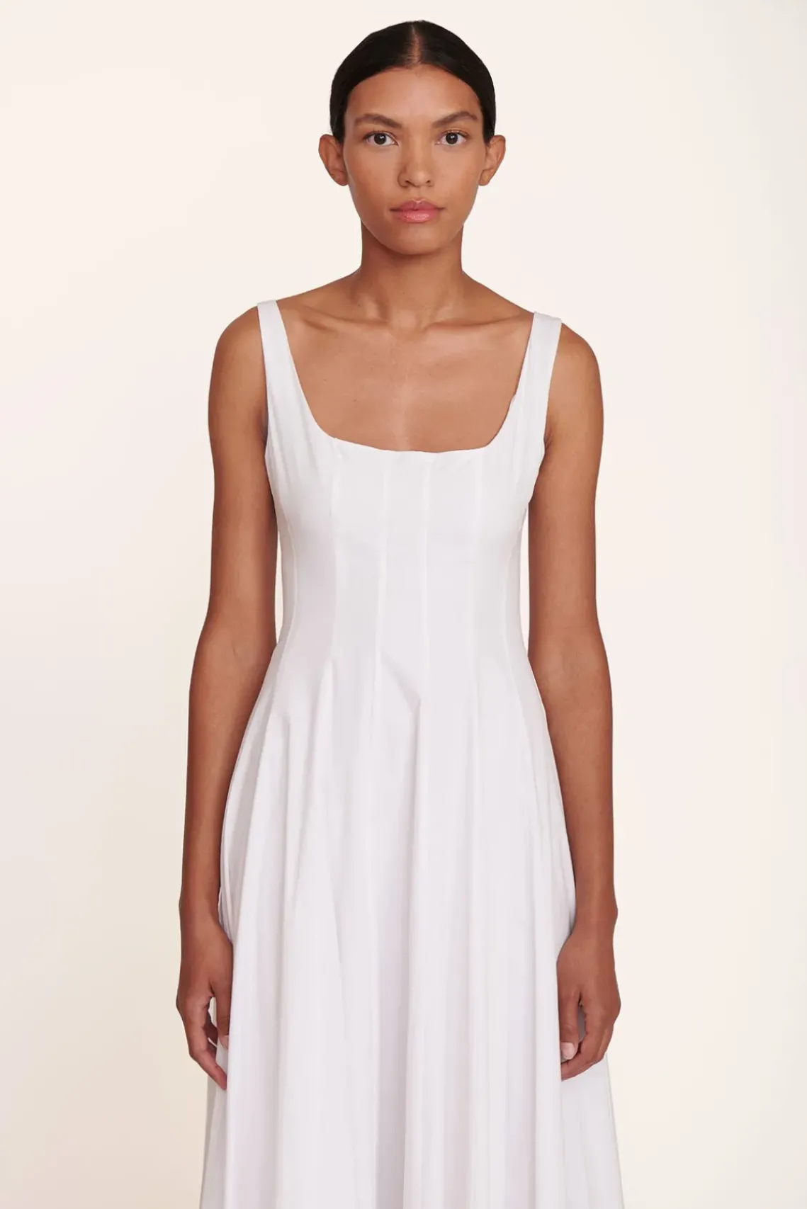 CLOTHING STAUD - WELLS DRESS WHITE