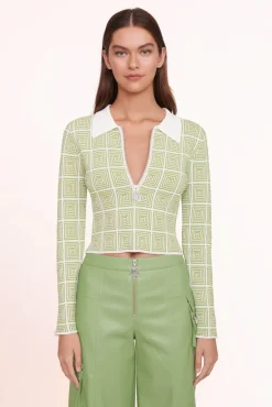 CLOTHING STAUD - WRENLEY TOP MOSS MAZE
