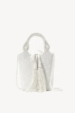BRIDE STAUD Bridal Accessories- ZOE BEADED BAG CREAM SWIRL