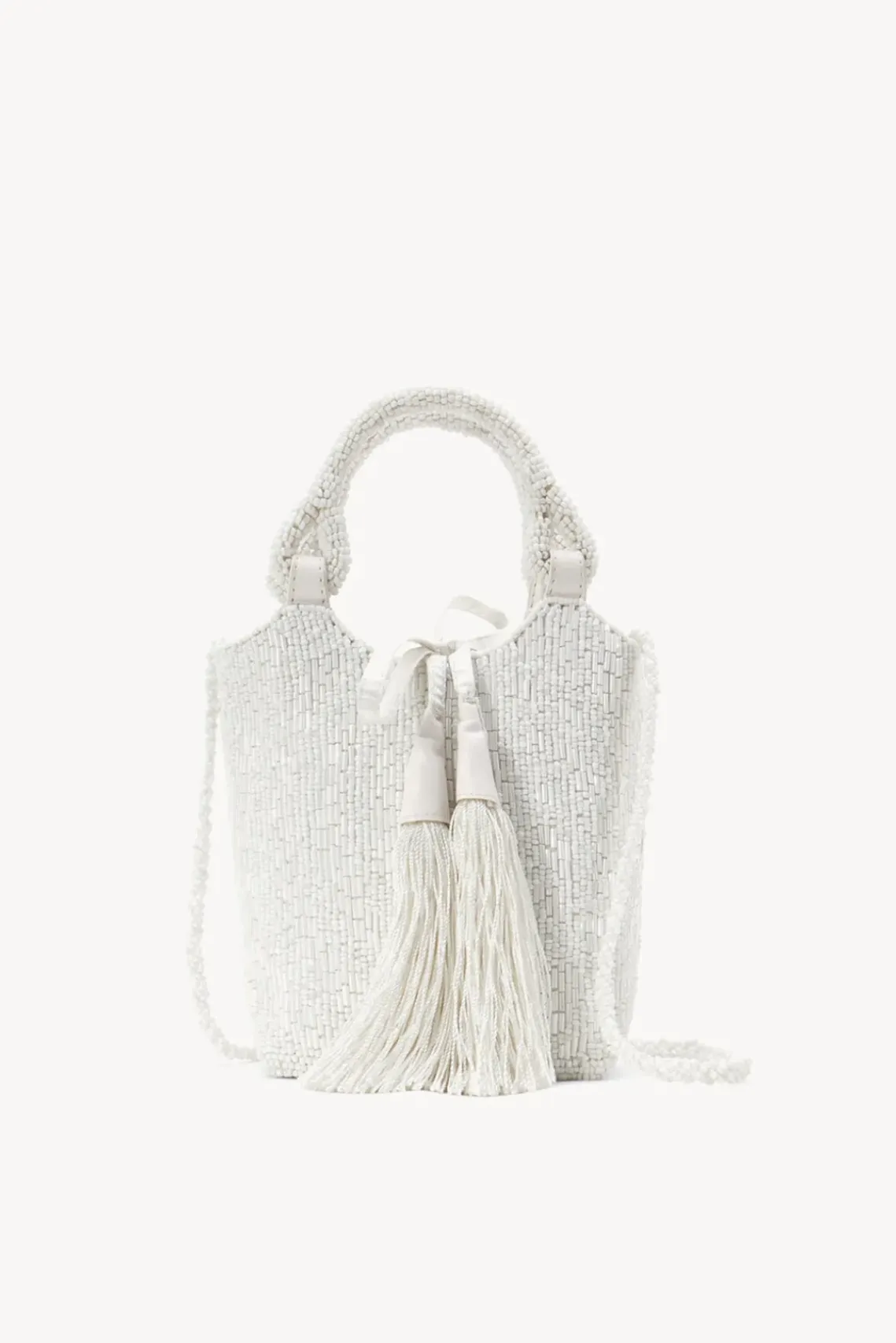 BRIDE STAUD Bridal Accessories- ZOE BEADED BAG CREAM SWIRL
