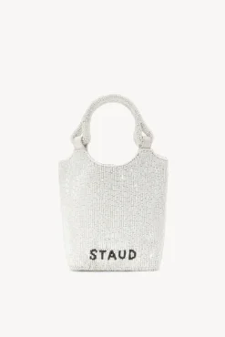 BRIDE STAUD Bridal Accessories- ZOE BEADED BAG CREAM SWIRL