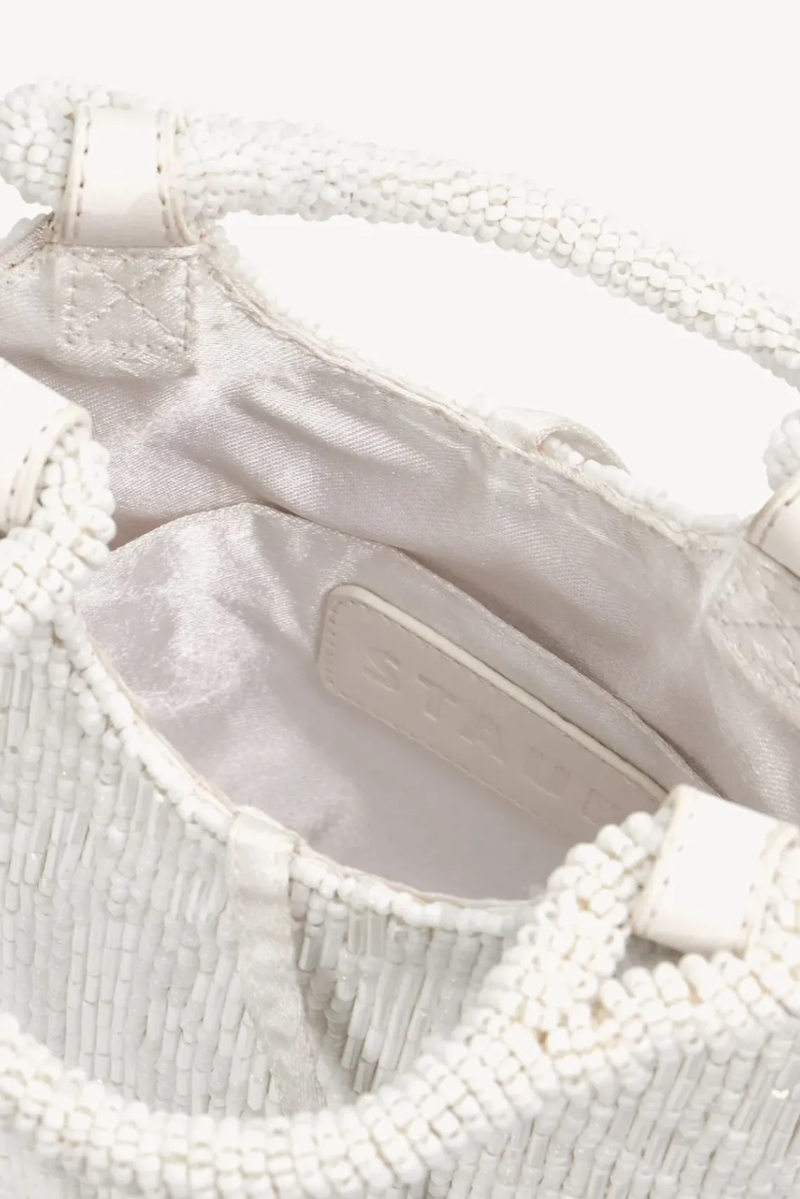 BRIDE STAUD Bridal Accessories- ZOE BEADED BAG CREAM SWIRL