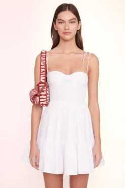 HANDBAGS STAUD -TOMMY BEADED BAG - SCARLET WHITE