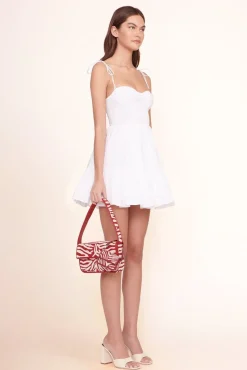 HANDBAGS STAUD -TOMMY BEADED BAG - SCARLET WHITE