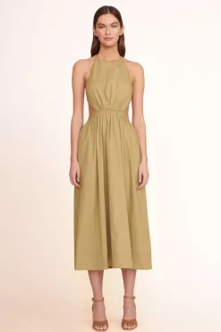CLOTHING STAUD -VANESSA DRESS - KHAKI